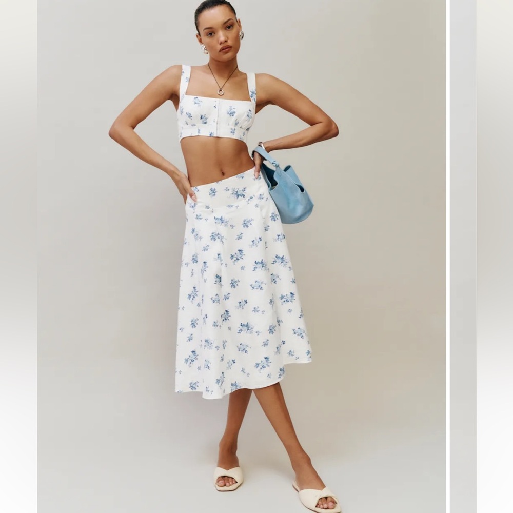 Reformation skirt and top set